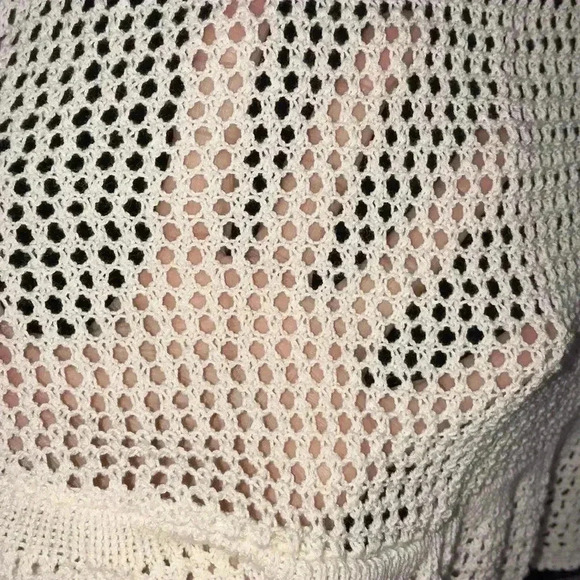 Angel of the North Crochet Pullover Top Size S—B2 - Picture 5 of 7